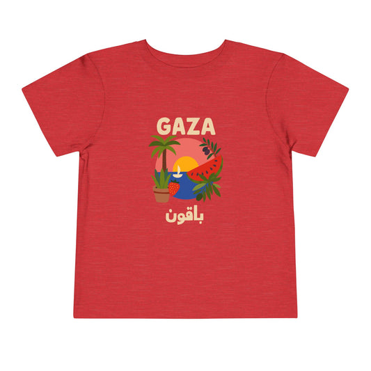 Gaza Will Bloom Again Unisex Cotton Heritage Tee | Kids 2-5T