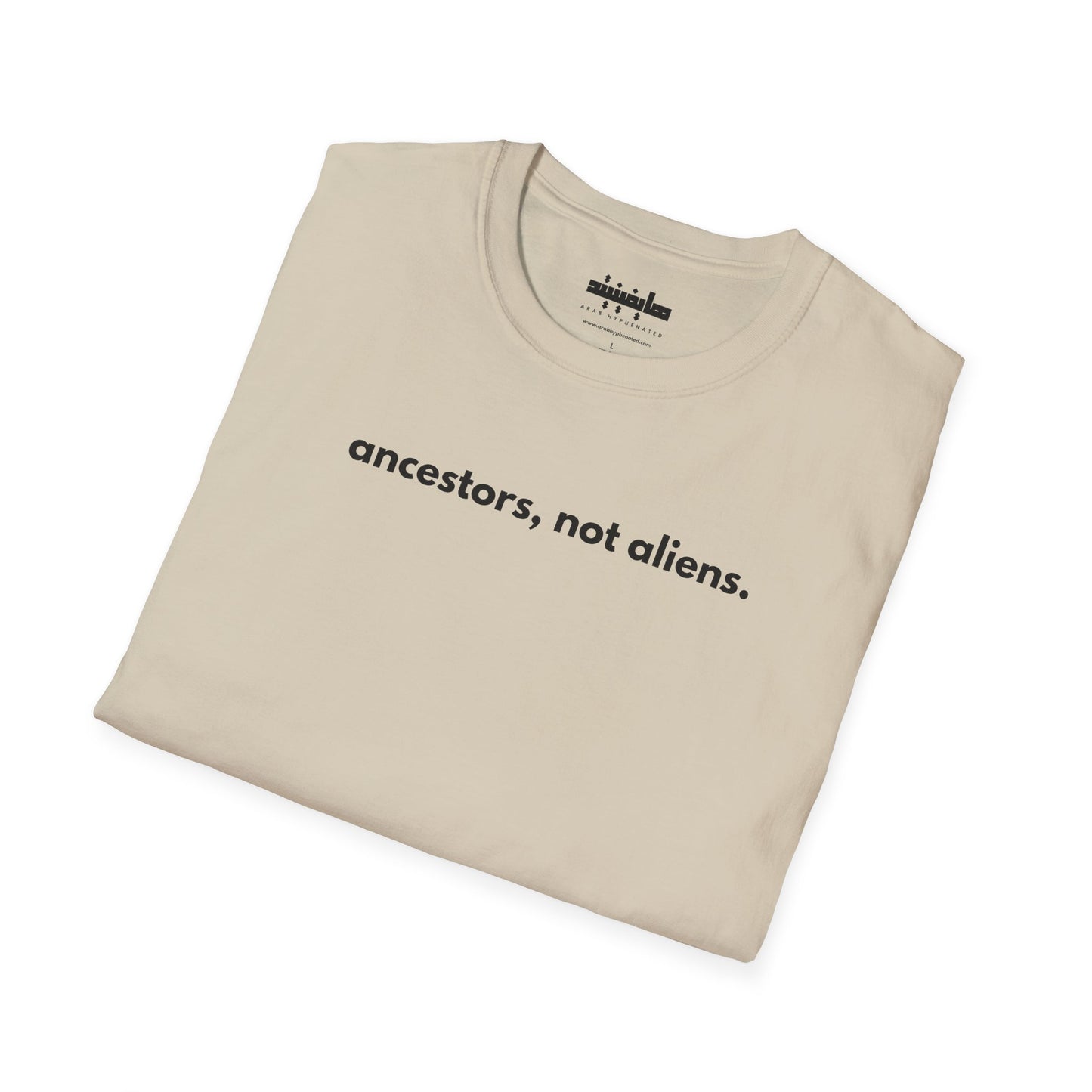 'Not Alien' Tribute Lightweight Cotton T-Shirt | 4 Immigrant Portraits | Front & Back Print