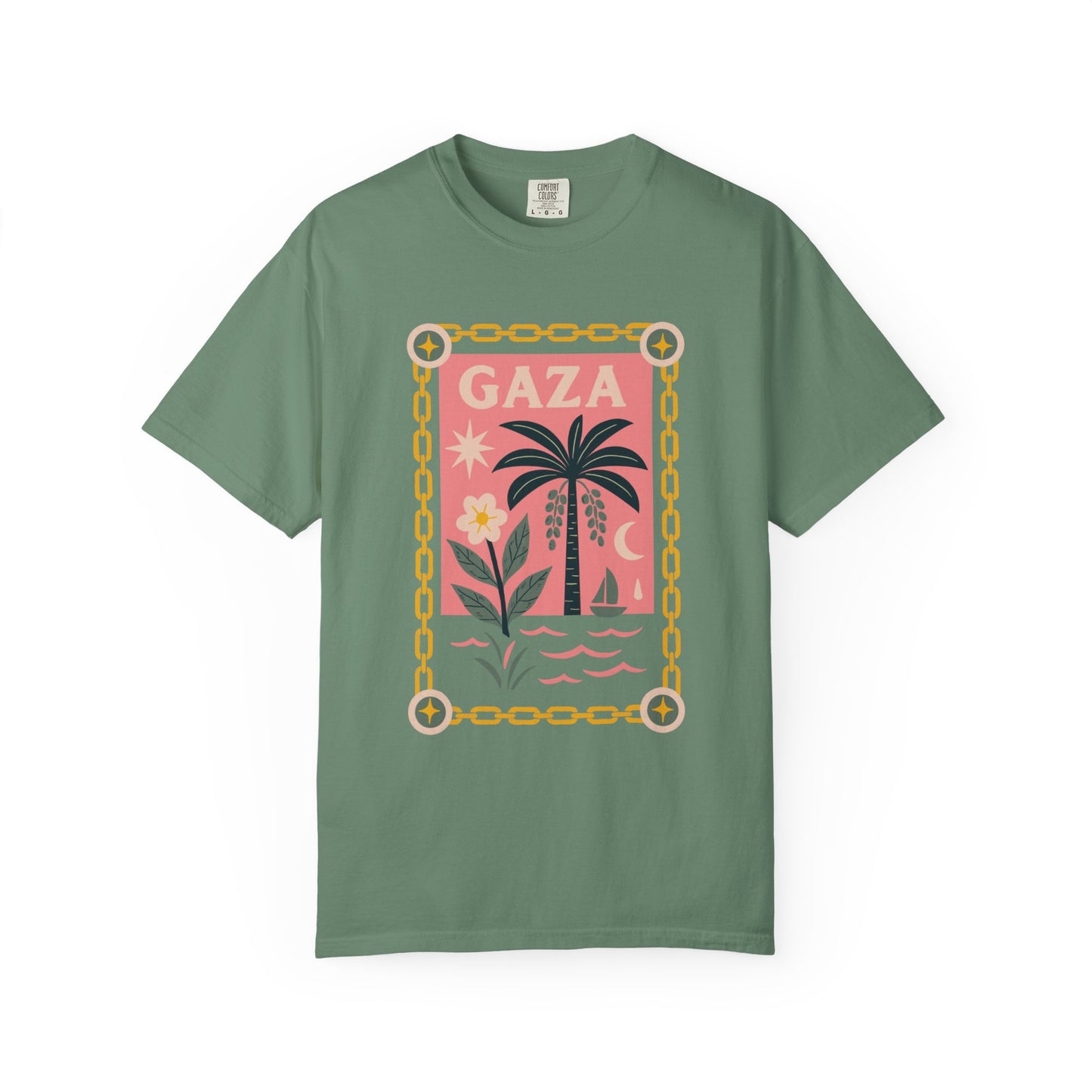 Gaza 'Break the Chains' Unisex Graphic T-Shirt | Front Print