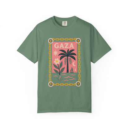 Gaza 'Break the Chains' Unisex Graphic T-Shirt | Front Print