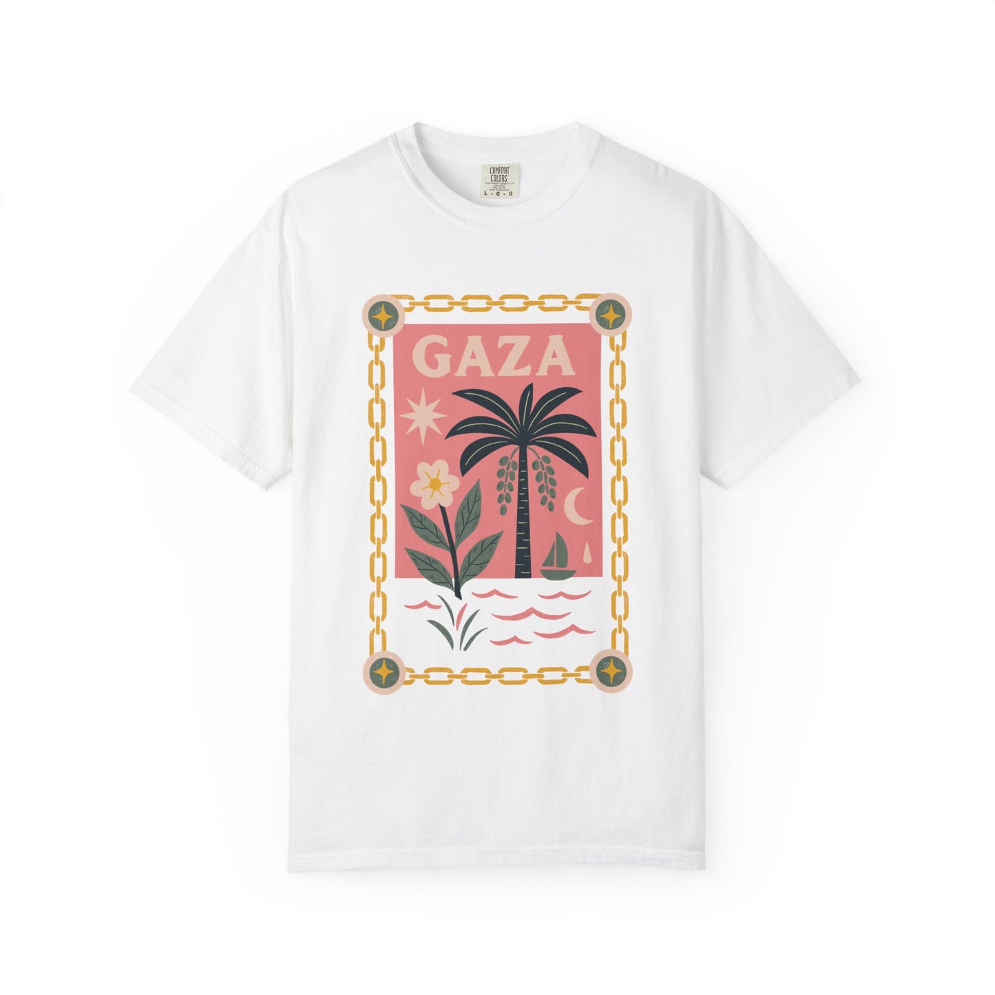 Gaza 'Break the Chains' Unisex Graphic T-Shirt | Front Print