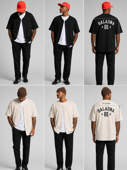 BALADNA 81 Baseball Jersey | Premium Oversized Streetwear