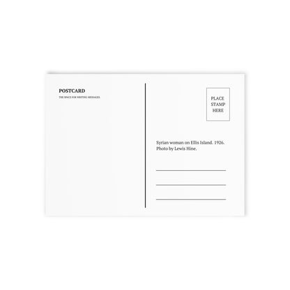 Postcard 'Not Alien' (Green) | Syrian Immigrant, Ellis Island, 1926 | Alien Nation™