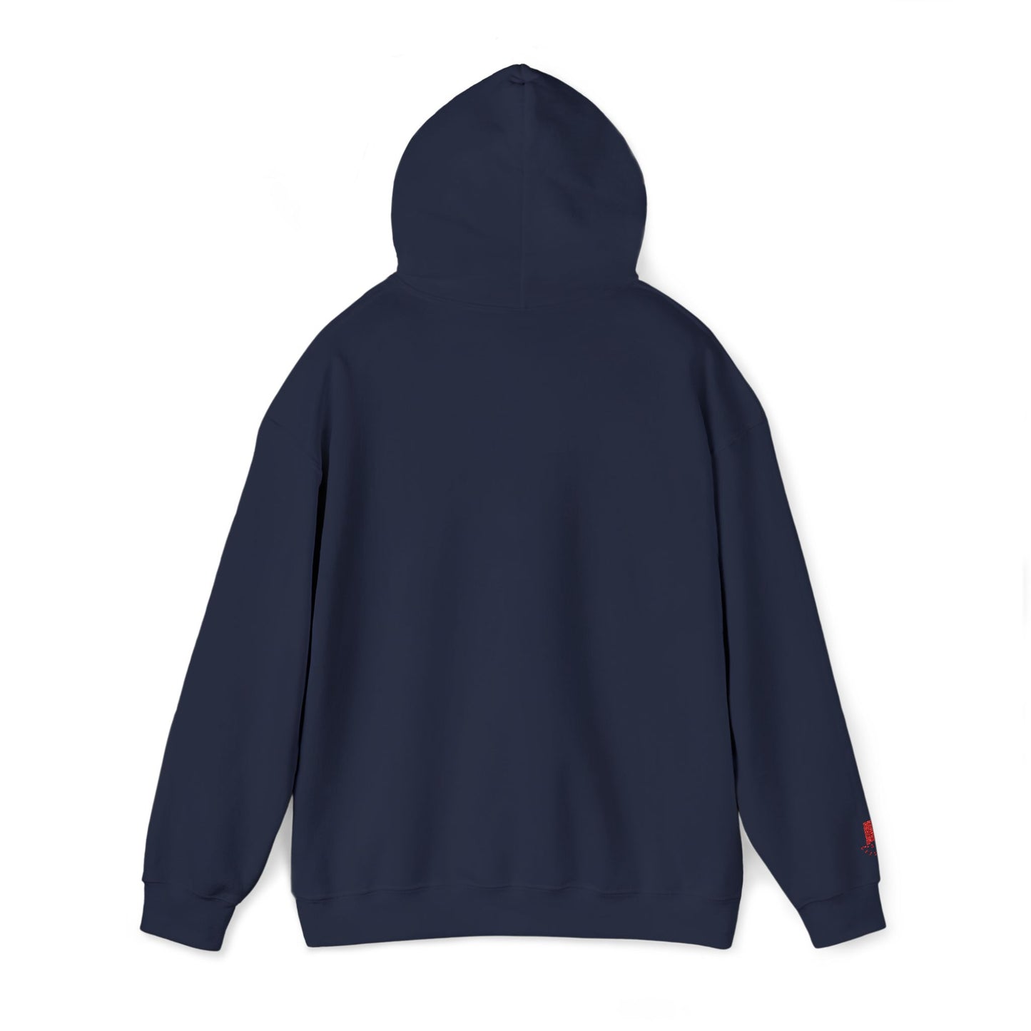 'Gaza' Embroidered Unisex Heavy Blend™ Hooded Sweatshirt - Navy and Blue