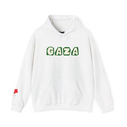 'We are Gaza' Heavy Blend Hooded Sweatshirt | Print | Sand, Grey, White