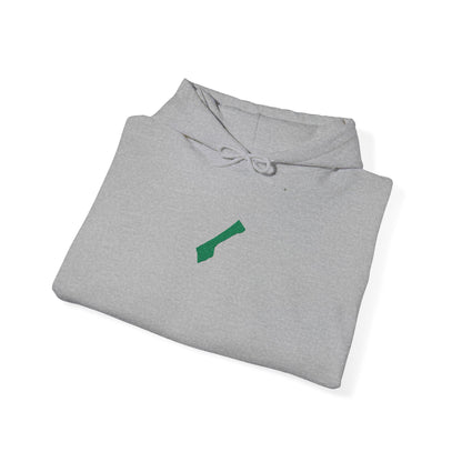 'Gaza, You Are Not Alone." Solidarity Hoodie (Unisex) | Green Embroidery, Light Colors