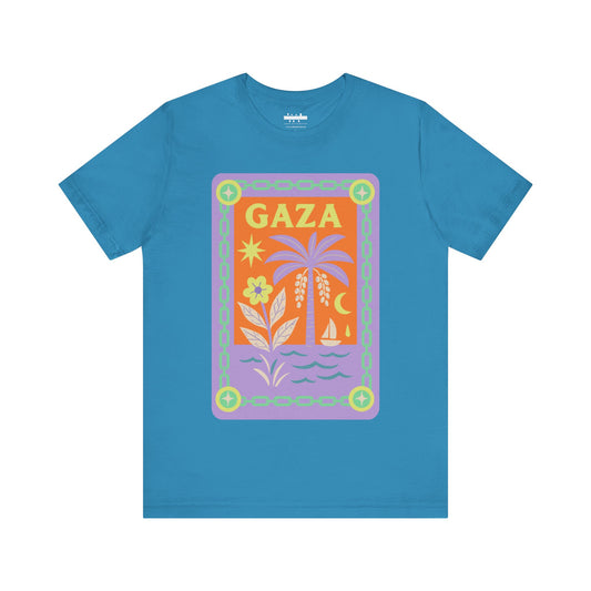 Gaza 'Break the Chains' Graphic Tee (Unisex) | Front Pastels Print