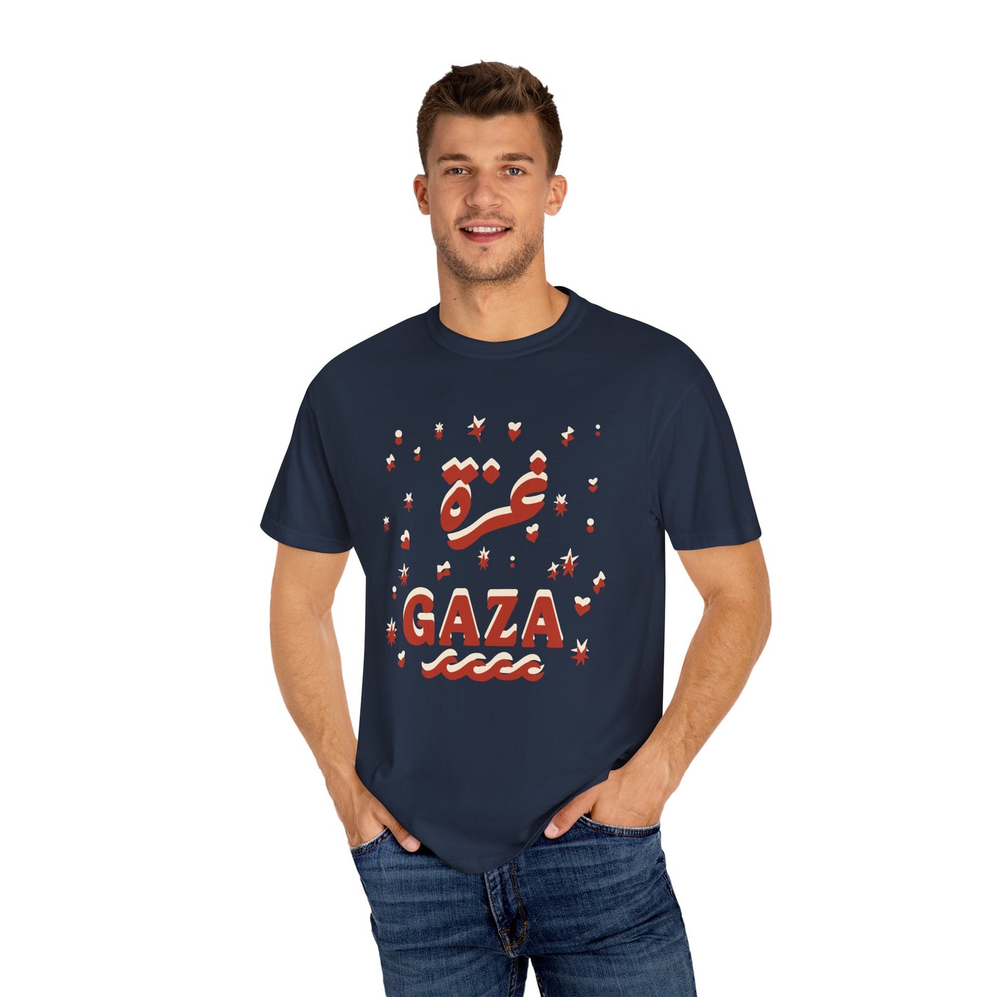 "Starry Night in Gaza" (Arabic and English) Unisex T-Shirt