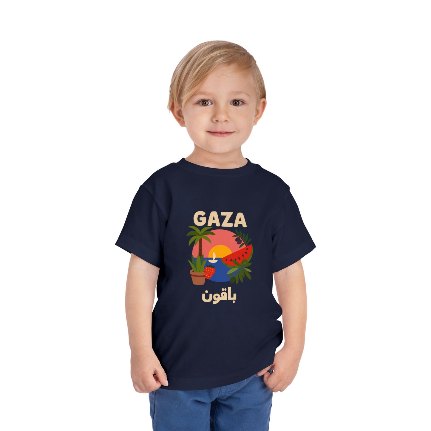 'Gaza Will Bloom Again' Unisex Cotton Heritage Tee | Kids 2-5T