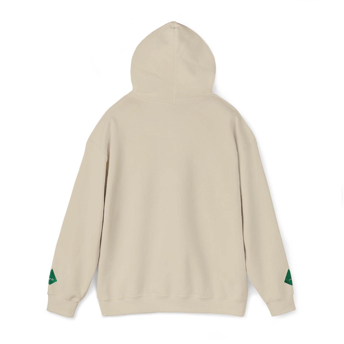 'Gaza, You Are Not Alone." Solidarity Hoodie (Unisex) | Green Embroidery, Light Colors
