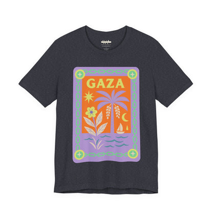 Gaza 'Break the Chains' Graphic Tee (Unisex) | Front Pastels Print