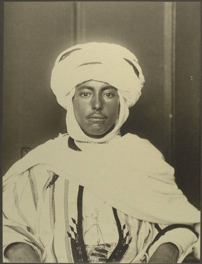 'Not Alien' Patterned Heritage Greeting Card [Gift] | Algerian Immigrant, Ellis Island, 1906-1914