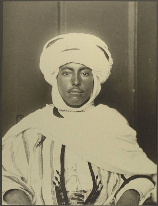 'Not Alien' Patterned Heritage Greeting Card [Gift] | Algerian Immigrant, Ellis Island, 1906-1914