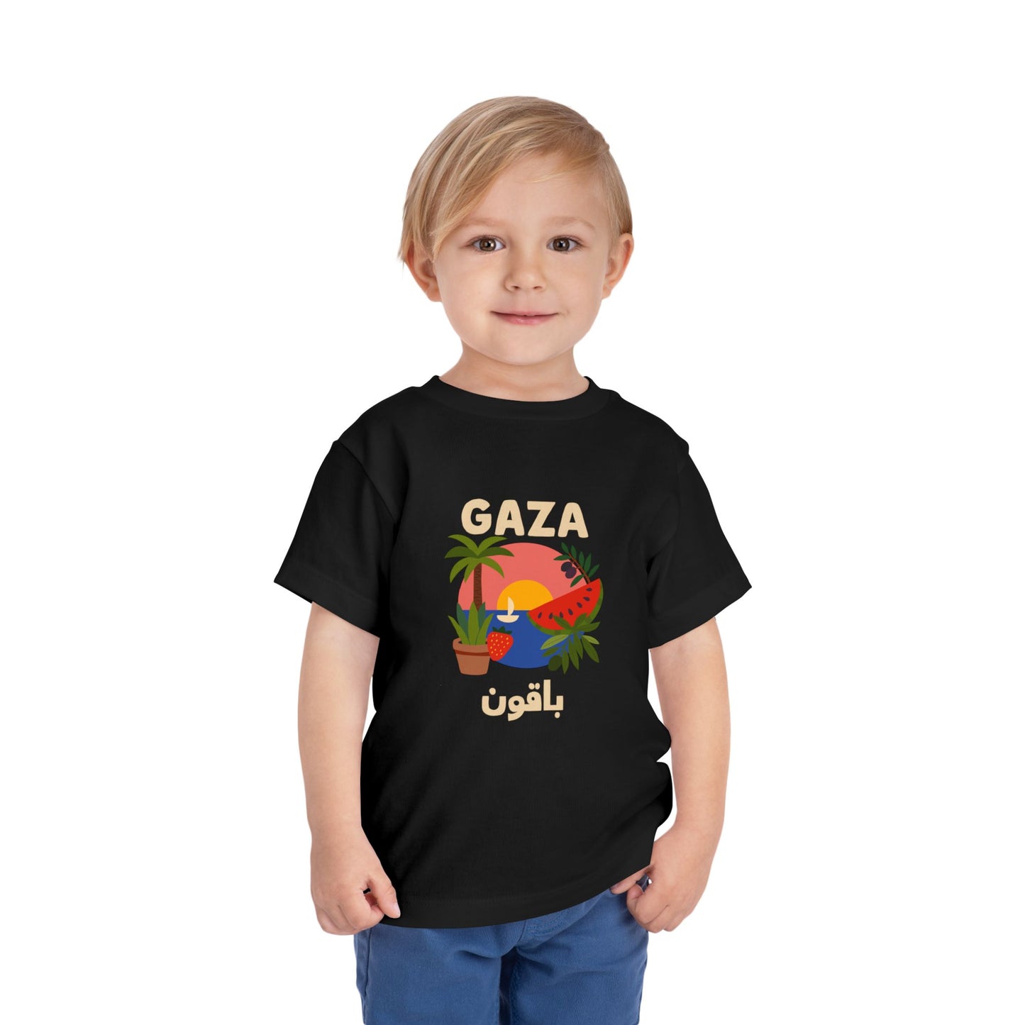 'Gaza Will Bloom Again' Unisex Cotton Heritage Tee | Kids 2-5T