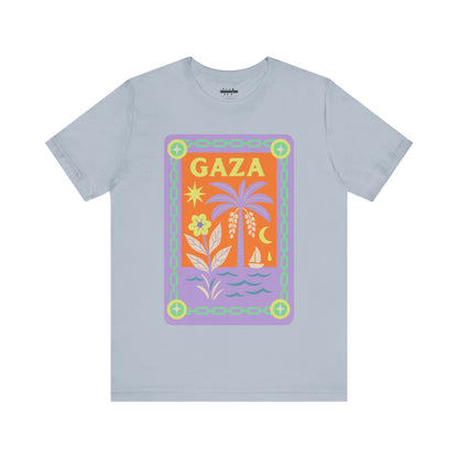 Gaza 'Break the Chains' Graphic Tee (Unisex) | Front Pastels Print