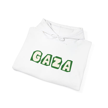 'We are Gaza' Heavy Blend Hooded Sweatshirt | Print | Sand, Grey, White