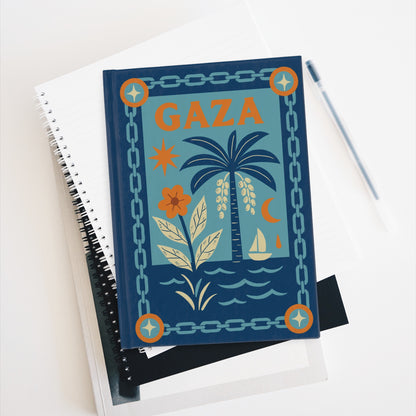 For Gaza, For Memory and Hope – Premium Ruled Journal in Navy Blue