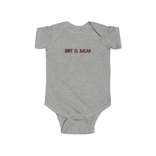 'Bint el Balad' 'Daughter of the Land' | Infant Jersey Bodysuit | New Born - 24 Months