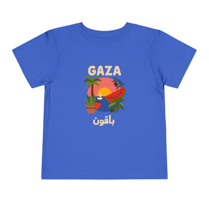 'Gaza Will Bloom Again' Unisex Cotton Heritage Tee | Kids 2-5T