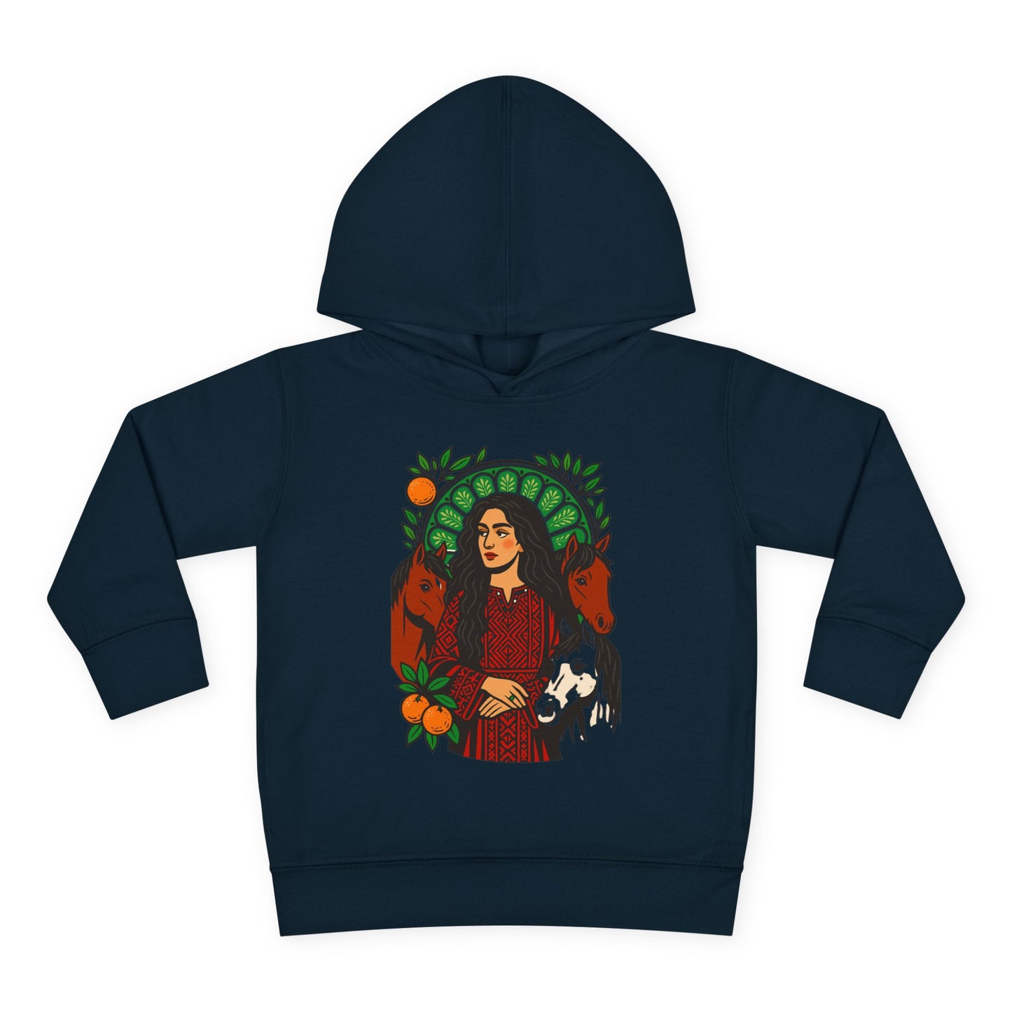 'Palestinian  Equestrian Woman' Ancestor Heritage Hooded Sweatshirt (Toddler, Unisex) | 2-6T