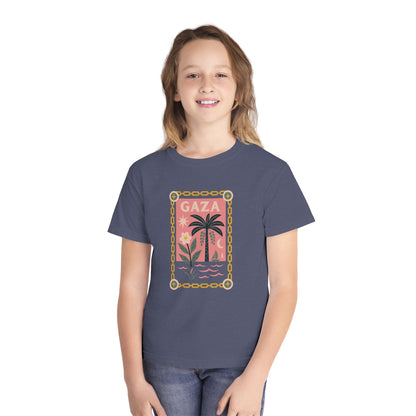 Gaza 'Break the Chains' Youth Unisex Graphic Tee (Ages 4–16)
