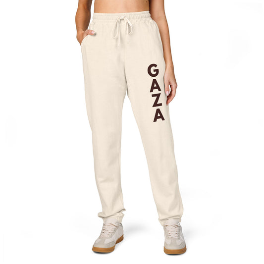 Joggers for Gaza – Unisex Cotton Fleece Sweatpants for Comfort & Solidarity