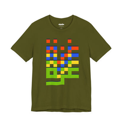 'Gaza in Color and Pixels' Arabic Text - Unisex Graphic Tee
