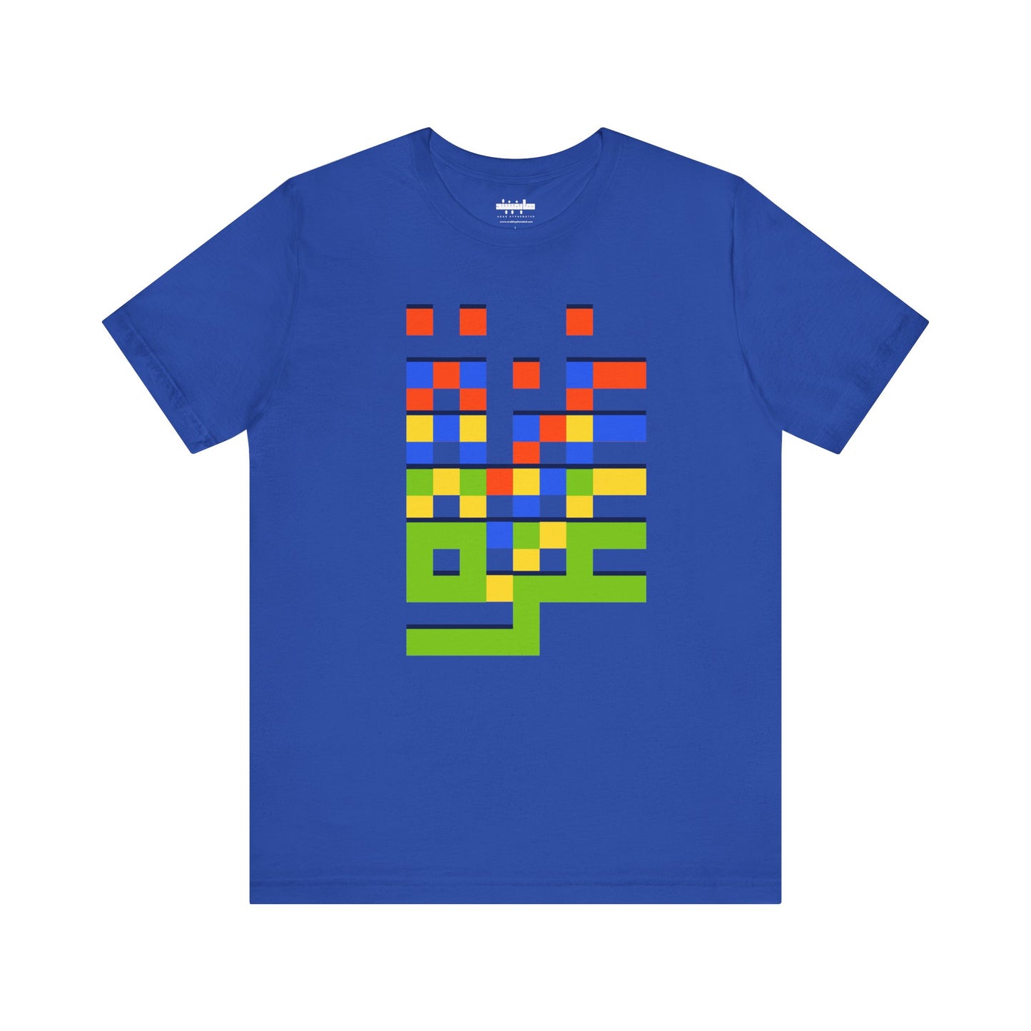 'Gaza in Color and Pixels' Arabic Text - Unisex Graphic Tee