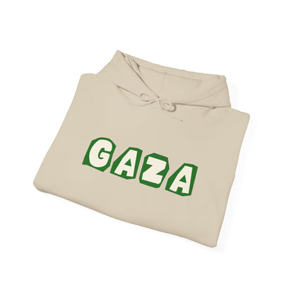 'We are Gaza' Heavy Blend Hooded Sweatshirt | Print | Sand, Grey, White