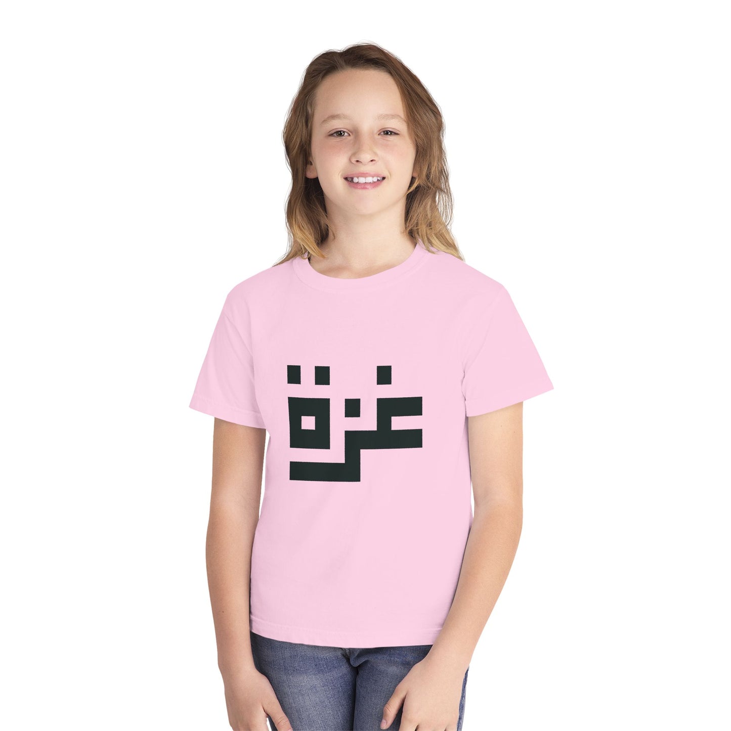 'Gaza in Pixels' Youth Heritage Cotton Graphic Tee (Ages 4–16)