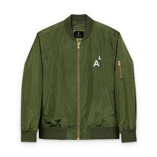 Arab Hyphenated™ Minimalist Eco-Friendly Embroidered Designer Bomber Jacket