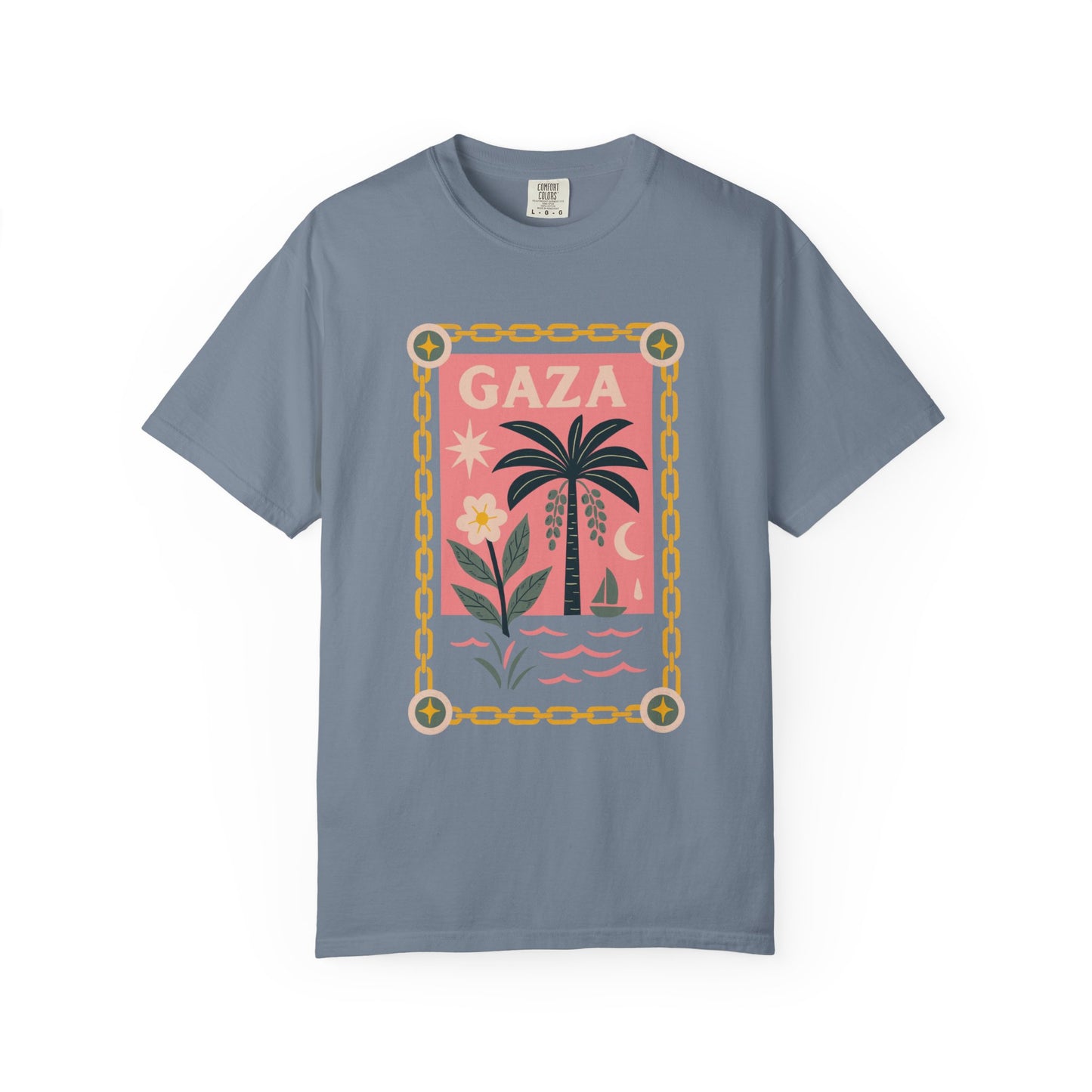 Gaza 'Break the Chains' Unisex Graphic T-Shirt | Front Print