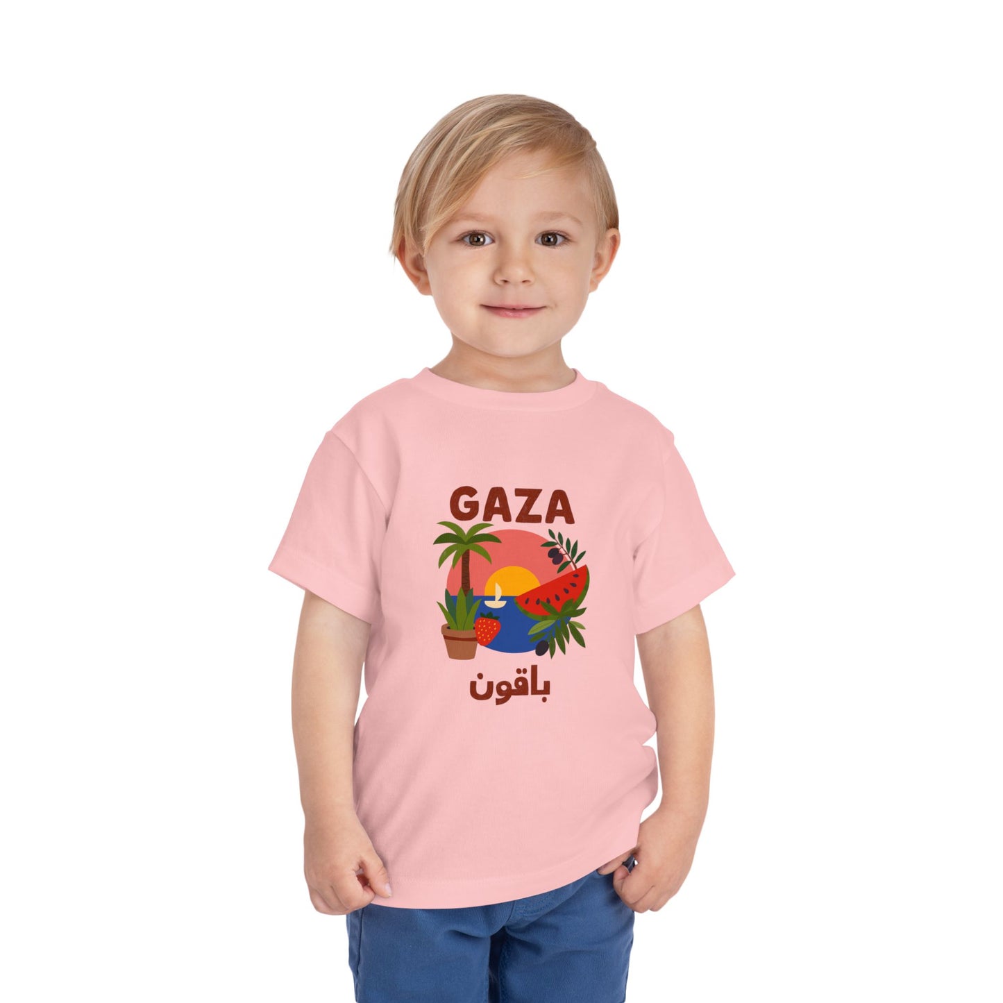 'Gaza Will Bloom Again' Unisex Cotton Heritage Tee | Kids 2-5T