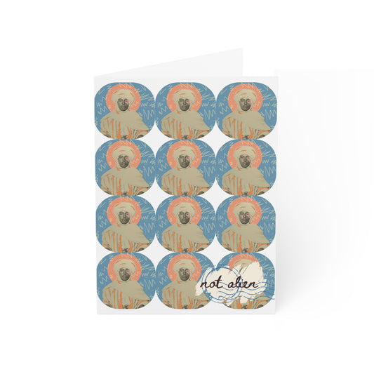 'Not Alien' Patterned Heritage Greeting Card [Gift] | Algerian Immigrant, Ellis Island, 1906-1914