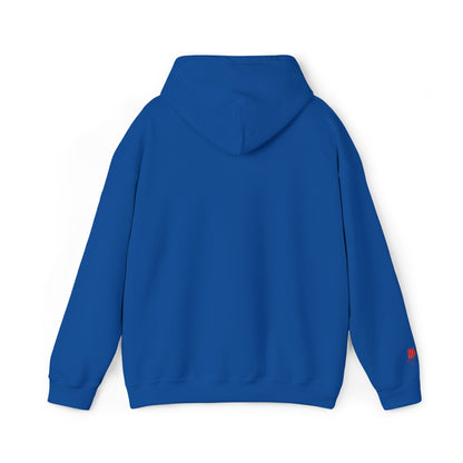 'Gaza' Embroidered Unisex Heavy Blend™ Hooded Sweatshirt - Navy and Blue
