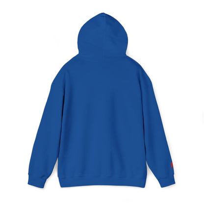 'Gaza' Embroidered Unisex Heavy Blend™ Hooded Sweatshirt - Navy and Blue