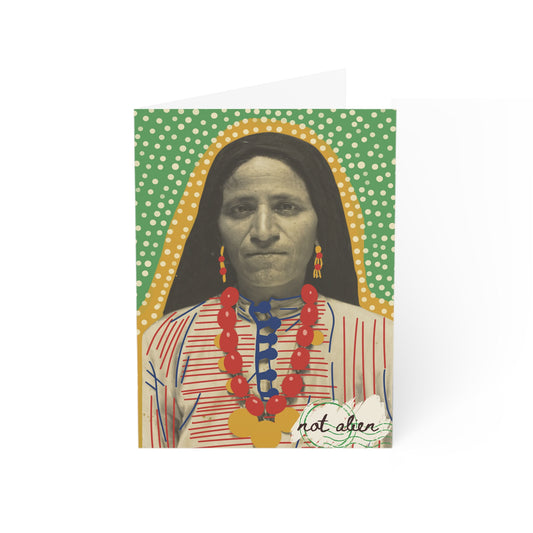 Syrian Immigrant Green Greeting Card | Not Alien | Gift