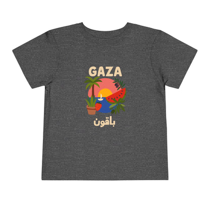 'Gaza Will Bloom Again' Unisex Cotton Heritage Tee | Kids 2-5T