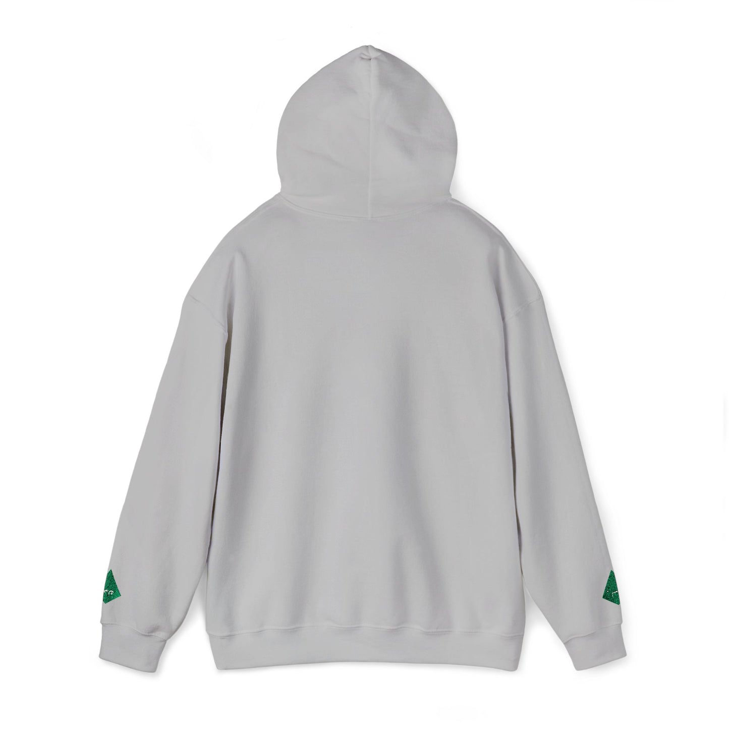 'Gaza, You Are Not Alone." Solidarity Hoodie (Unisex) | Green Embroidery, Light Colors
