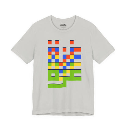 'Gaza in Color and Pixels' Arabic Text - Unisex Graphic Tee