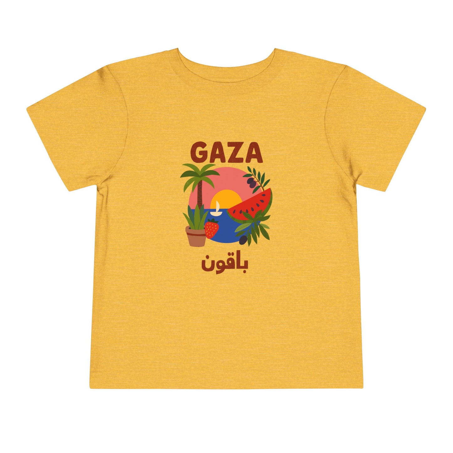 'Gaza Will Bloom Again' Unisex Cotton Heritage Tee | Kids 2-5T