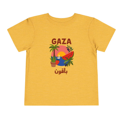 'Gaza Will Bloom Again' Unisex Cotton Heritage Tee | Kids 2-5T