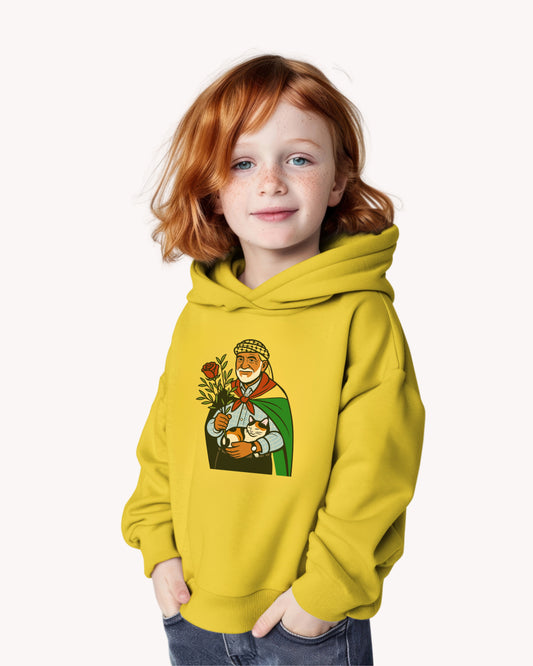 'Palestinian Jadu' Grandpa/Ancestor Cozy Toddler Pullover Fleece Hoodie | 2-5T