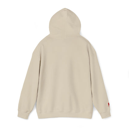 'We are Gaza' Embroidered Unisex Heavy Blend Hooded Sweatshirt - Sand and Grey