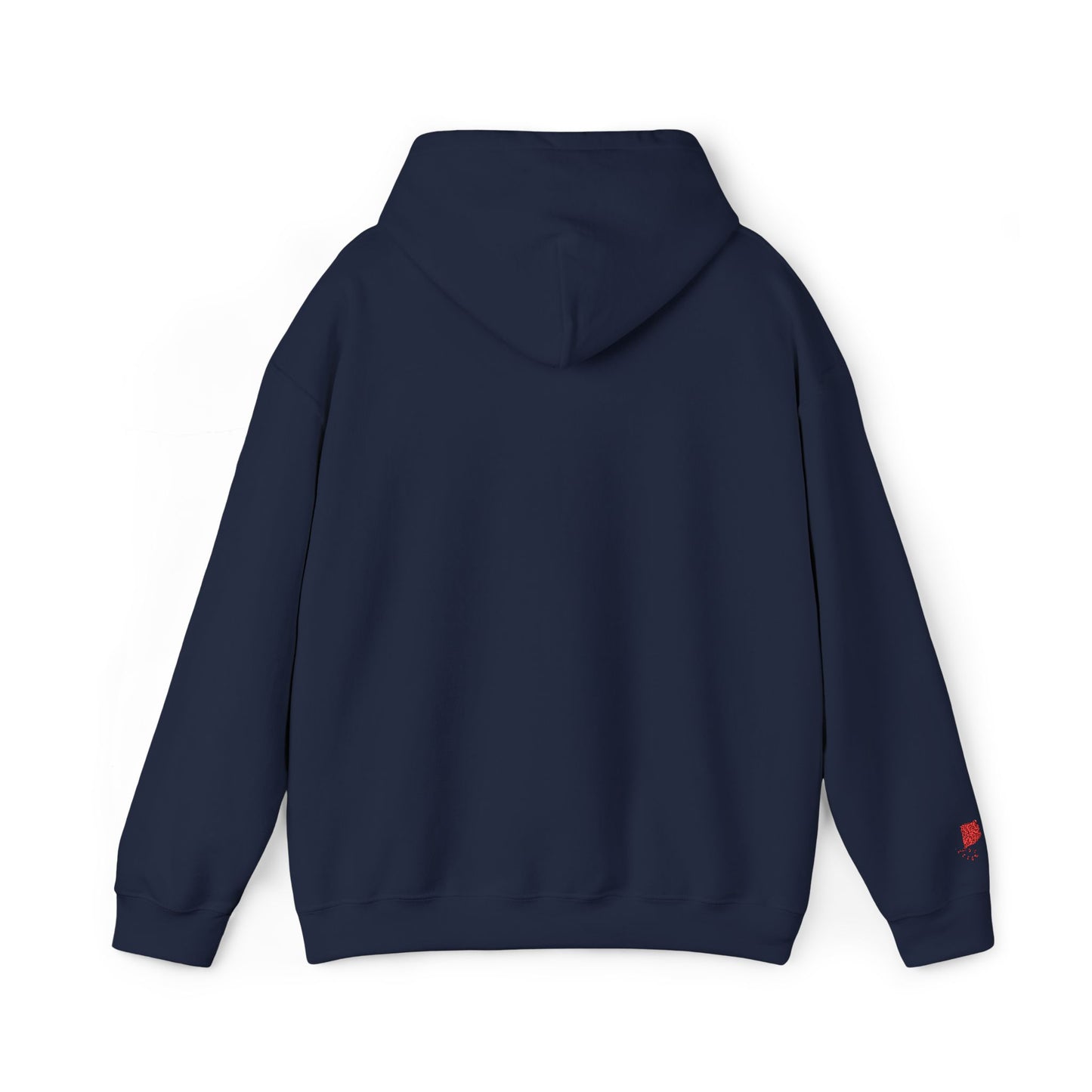 'Gaza' Embroidered Unisex Heavy Blend™ Hooded Sweatshirt - Navy and Blue