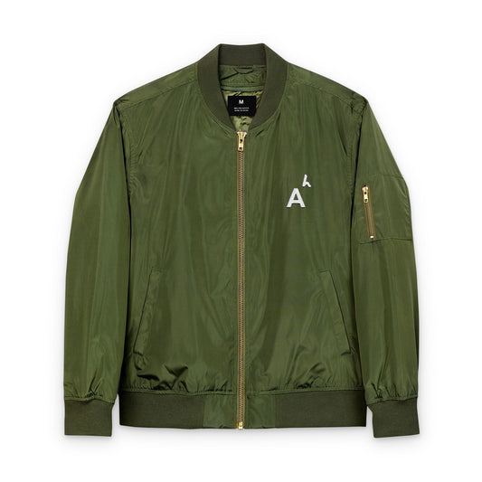Arab Hyphenated™ Minimalist  Embroidered Bomber Jacket