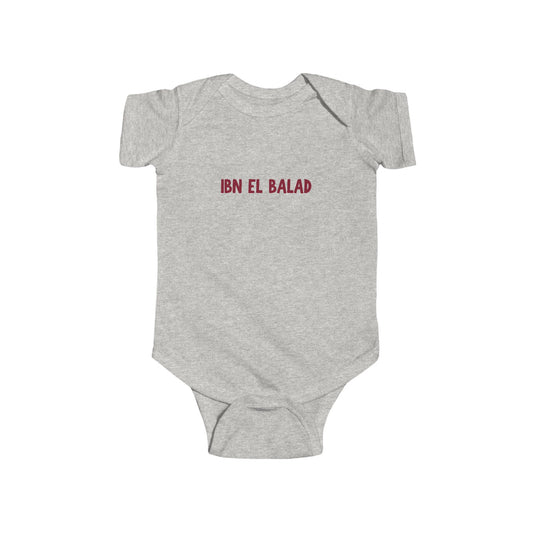 'Ibn el Balad' 'Son of the Land' | Infant Jersey Bodysuit | New Born - 24 Months