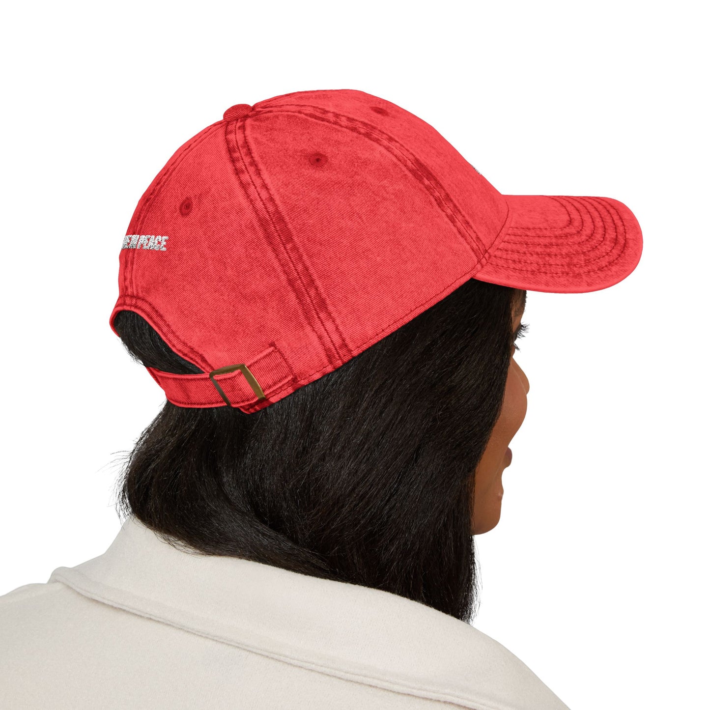 'Alien Nation. We come in peace.' Embroidered  Vintage Heritage Ball Cap (2-Sided Print)