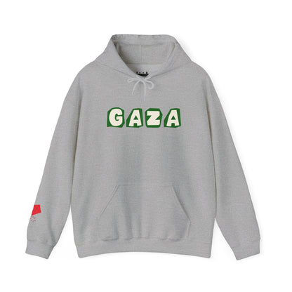 'We are Gaza' Heavy Blend Hooded Sweatshirt | Print | Sand, Grey, White