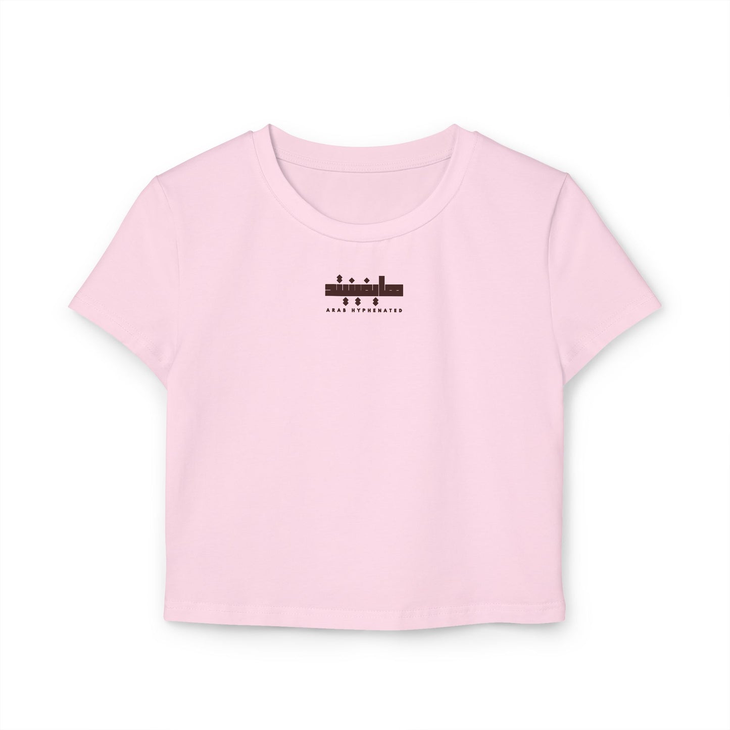 Arab Hyphenated™ – 100% Organic Cotton Baby Tee Empowerment Crop Top for Women | Summer Graphic T-Shirt